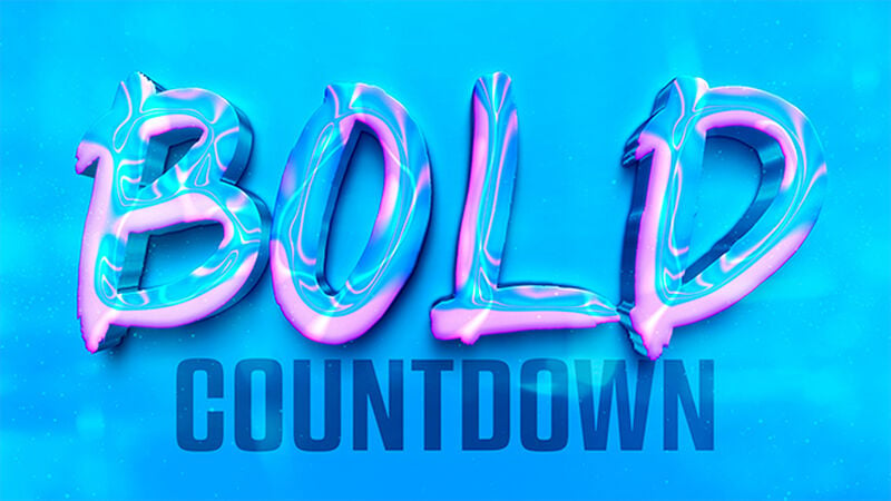 Bold Blue Future Brush Countdown